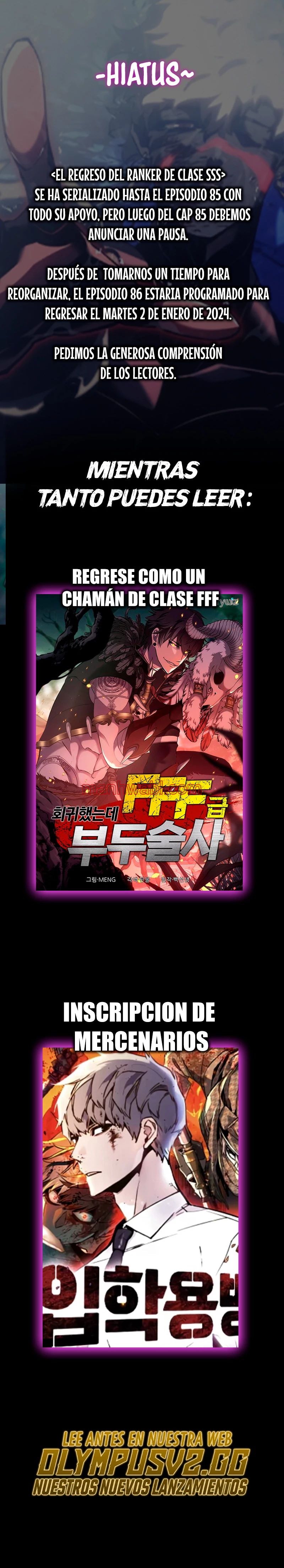 Regreso del ranker de clase SSS - Capítulo 85.5 manhwa