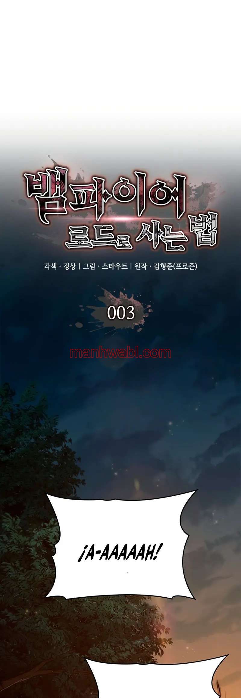 Viviendo Como Un Lord Vampiro - Capítulo 3 manhwa